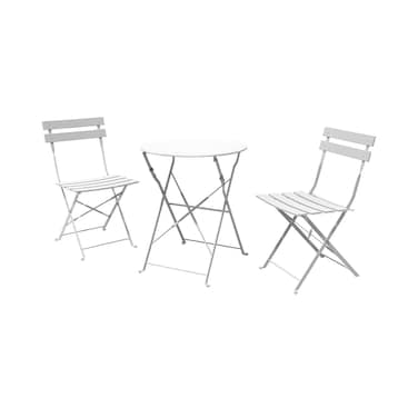 3Pc Metal Bistro Set0