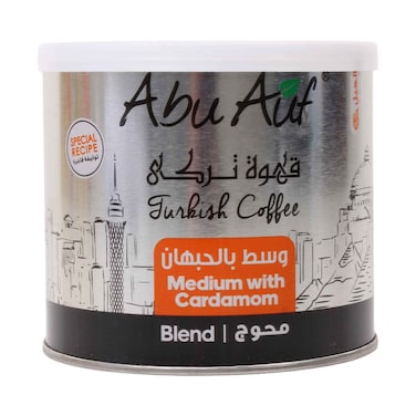 Abu Auf Turkish Coffee Medium Roast with Cardamom Blend 200g