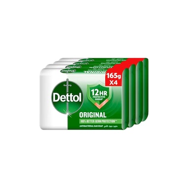 Dettol Original Bar Soap Pine Scent 165gx4 Pieces