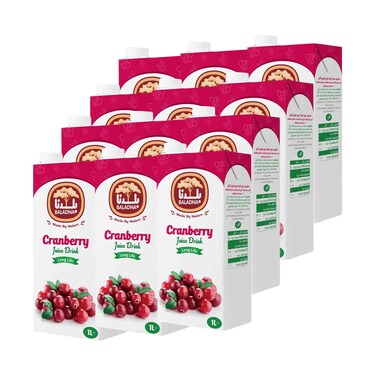 Baladna Long Life Cranberry Juice Drink 1Lx12 Pieces
