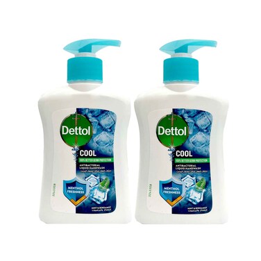 Dettol Cool Liquid Handwash Pump Mint &amp; Bergamot Scent 200mlx2 pieces
