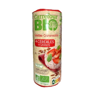 Carrefour Bio Galette 4 Cereal Waffle 130g
