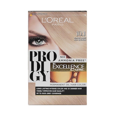 L'oreal Prodigy Permanent Oil Hair Color 10.1 Light Ash Blonde