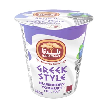 زبادي يوناني بالتوت الأزرق من بلدنا 360 جم
