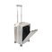 Abs Hard Trolley And  Pc Silver Cabin Luggage