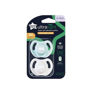 تومي تيبي لهاية سيليكون خفيفة للغاية للأطفال من 0 إلى 6 أشهر