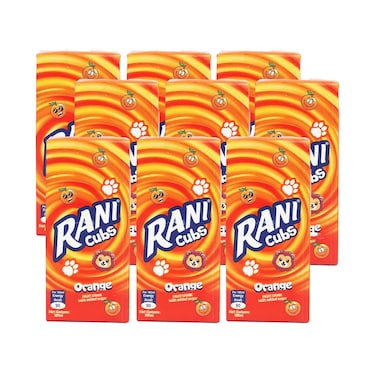 Rani Cubs Orange Fruit Juice 185mlx9 Pieces