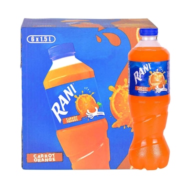 Rani Carrot &amp; Orange Fruit Drink Pet 1.4Lx6 Pieces