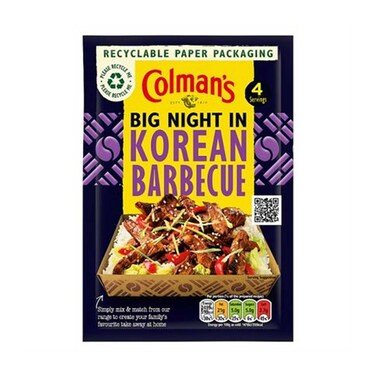 Colman's Big Night In Korean Barbeque Seasoning Mix 45g