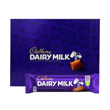 كادبوري - شوكولاتة ديري ميلك سادة 35 جرام × 12 قطعة