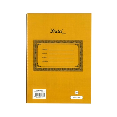 Data Plus Pvc Notebook 100Sheet 4 Lines
