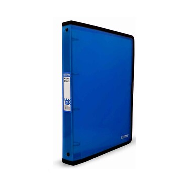 Maxi A4 Ring Binder With 4Ring Transparent Blue