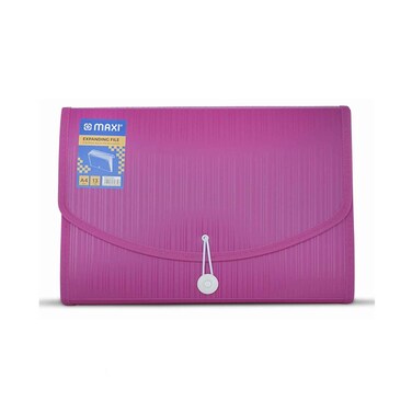 Maxi Expansion File With String Pink