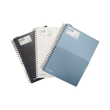 Nest Plus 5 Subject Notebook A4 150 Sheets With Front Packet Assorted