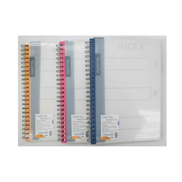 We Write Sporty 3 Subject Notebook A4 120 Sheets Assorted
