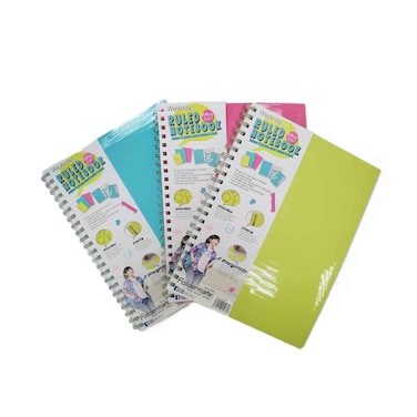 We Write 3 Subject Ruled Notebook A4 120 Sheets Assorted