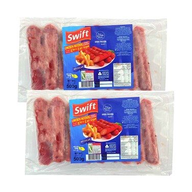 Swift Chicken Hotdog Regular 500gx2 Pieces