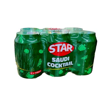 مشروب غازي سعودي ستار 300 مل × 6 قطع