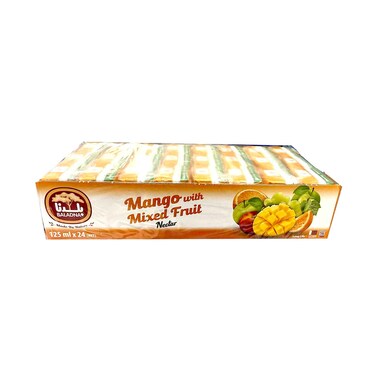 Baladna Mango With Mixed Fruit Nectar Juice 125mlx24 Pieces