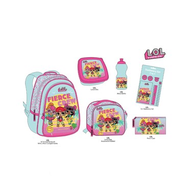 Lol 12 In1 Backpack Set 16Inches
