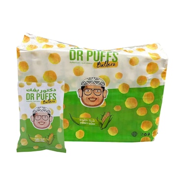 Dr Puffs Ballerz Sweet Corn Puffed 20gx20 Pieces