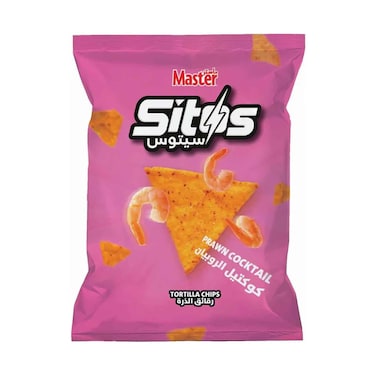 رقائق التورتيلا بكوكتيلات الجمبري من ماستر سيتوس 125 جرام