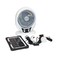 Hamilton Rechargeable 4 In 1 Fan with Led Lamp and Solar Panel