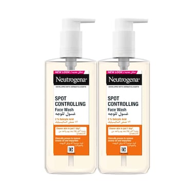 نيوتروجينا غسول الوجه للتحكم في البقع 200 مل × 2 قطعة