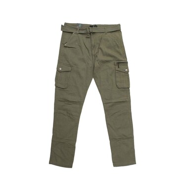 Men's Cargo Pants Plain With Belt #BG1 Assorted