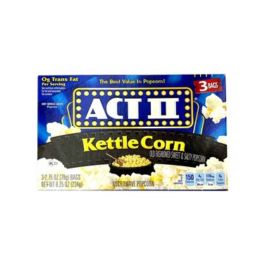 Act II Kettle Corn Old Fashioned Sweet &amp; Salty Popcorn 234g