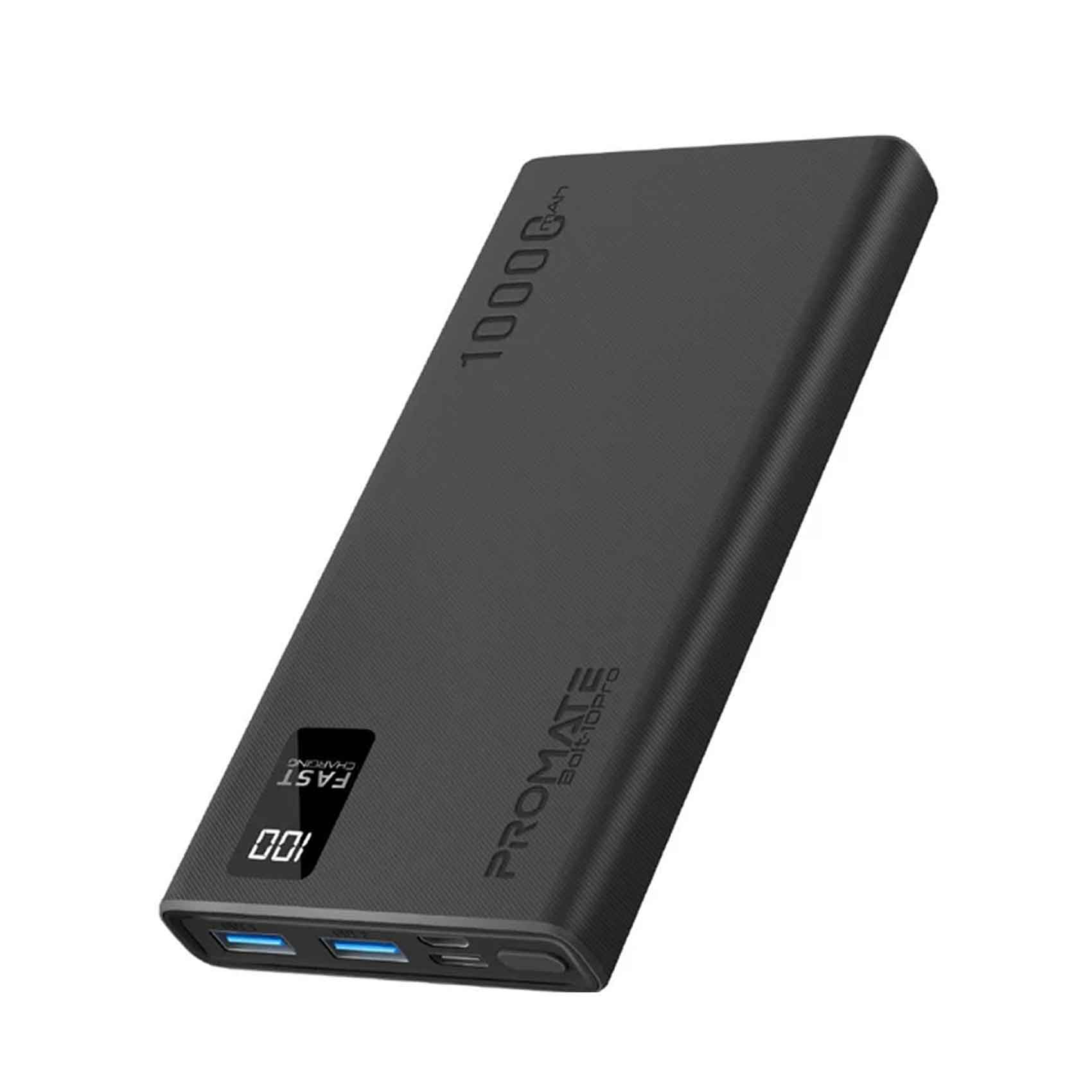 Promate 10000Mah Power bank W/Dual Usb C