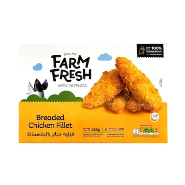 Farm Fresh Breaded Chicken Fillet 420g
