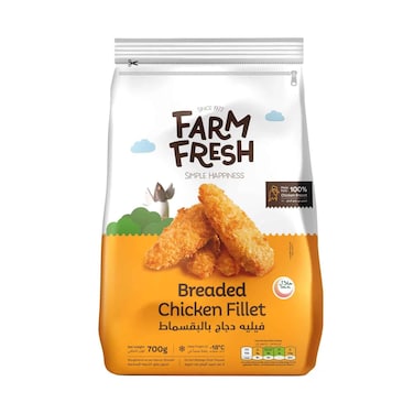 Farm Fresh Breaded Chicken Fillet 700g
