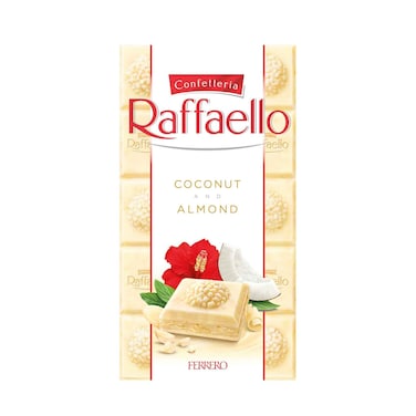 Ferrero  Raffaello White Chocolate Bar Coconut &amp; Almond 90g