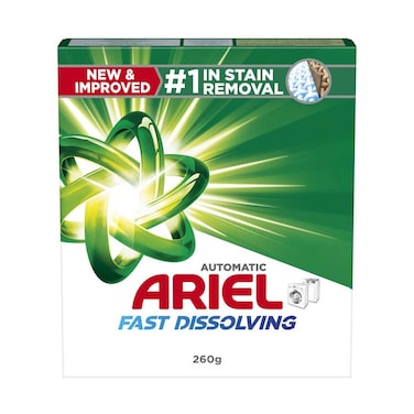 Ariel Automatic Fast Dissolving Laundry Detergent Powder 260g