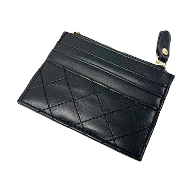 حاملة بطاقات نسائية من مجموعة لا، ١١×٨.٥ سم، سوداء