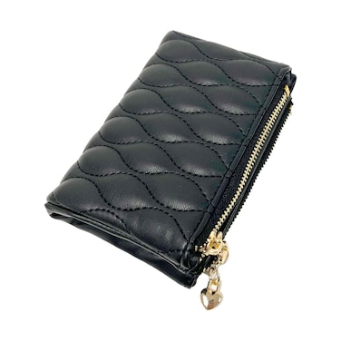 محفظة نسائية من مجموعة لا، ١٢×٩×٣.٥ سم، سوداء