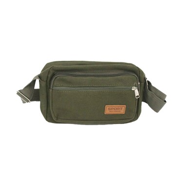 حقيبة كروس من المجموعة مقاس 24x17x7 سم أخضر داكن