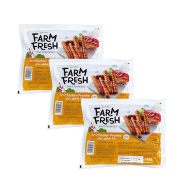 Farm Fresh Chicken Franks 340gx3 Pieces