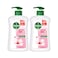 Dettol Skincare Liquid Handwash Pump Rose &amp; Sakura Blossom Scent 400mlx2 pieces