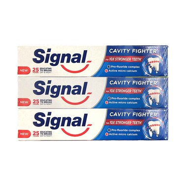 Signal Toothpaste Cavity Fighter 120mlx3 Pieces