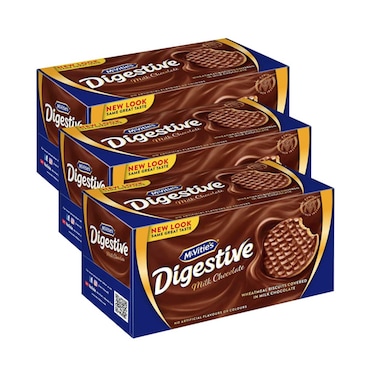 McVities Digestive Milk Chocolate Biscuit 200gx3 Pieces
