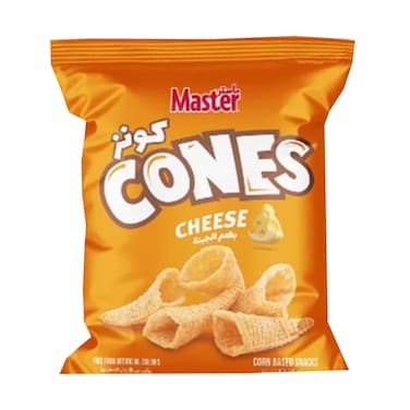 وجبات خفيفة من الذرة بالجبن من ماستر كونز 120 جرام