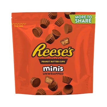 كؤوس زبدة الفول السوداني الصغيرة من ريسيز، كيس غير مغلف 185 جرامًا