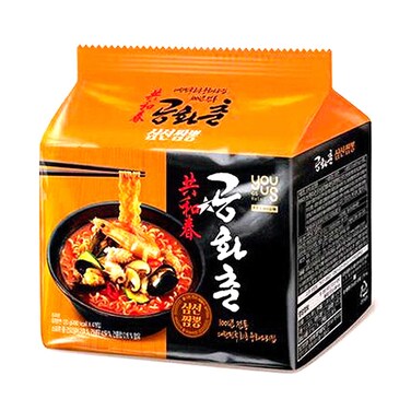 You Us Seafood Gonghwachun Jjambong Noodles 120gx4 Pieces