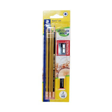 Staedtler Noris Upcycle 3Pencil 1Sharpener  1Eraser