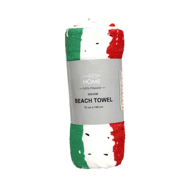 منشفة شاطئ من مجموعة لا كوليكشن، مطبوعة بنقشة البطيخ، 70 سم × 140 سم، متنوعة