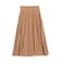 LA Collection Pleated Skirt Size Medium, Brown