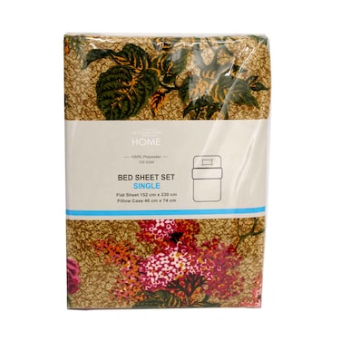 LA Collection Home Bed Sheet Set Single Size Assorted