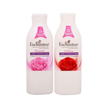 Enchanteur Perfumed Body Lotion Assorted 225mlx2 Pieces